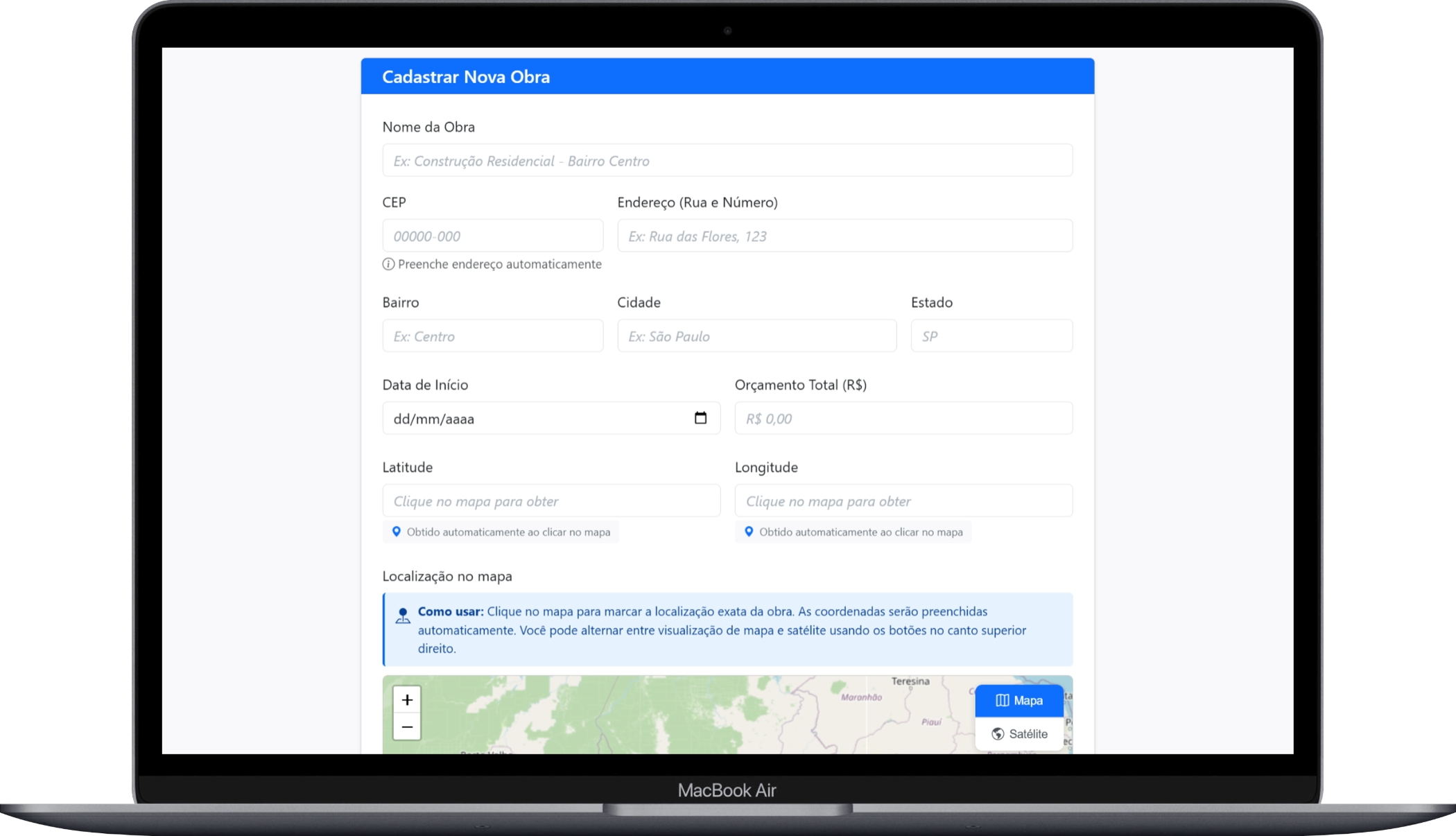Captura do aplicativo Minha Obra 3