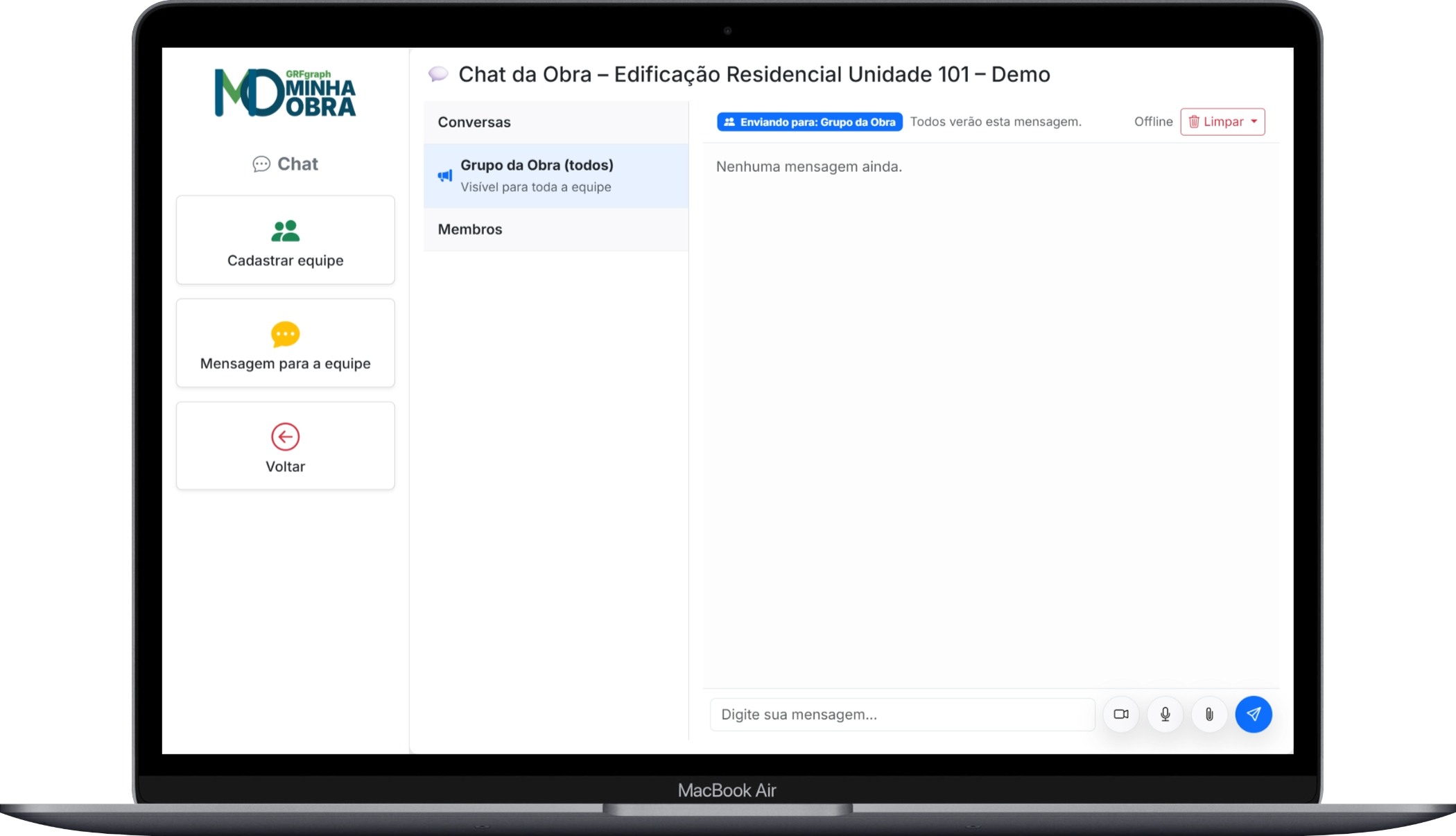 Captura do aplicativo Minha Obra 5