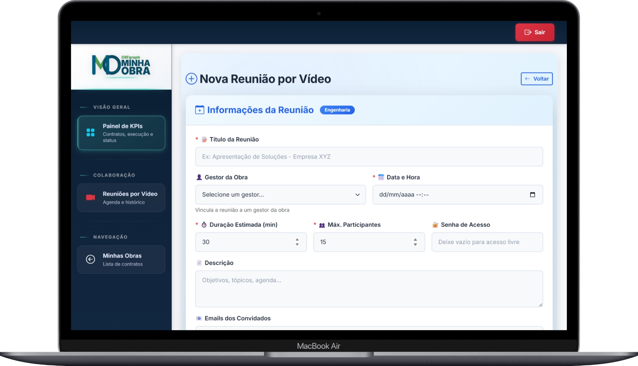 Captura do aplicativo Minha Obra 16