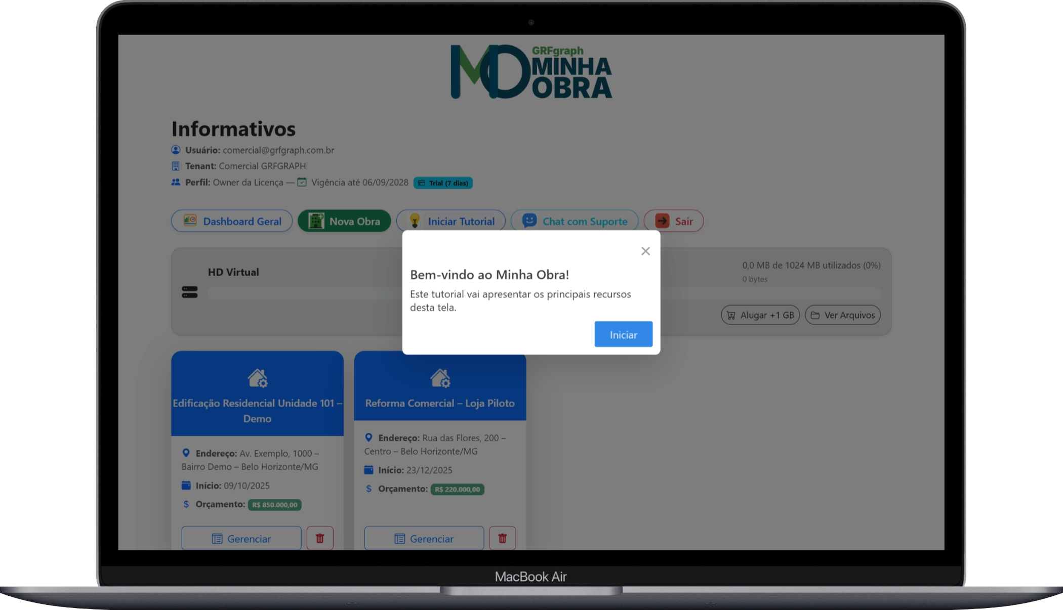 Captura do aplicativo Minha Obra 18